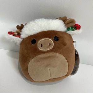 (1) NWT Maurice Moose 4" Christmas Hat Squishmallows